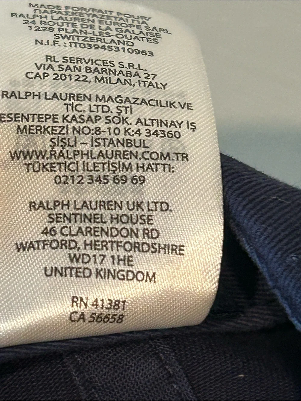Polo by Ralph Lauren Navy Hat with Branded Label Paris 2024